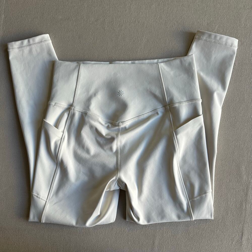 Athleta White Salutation Stash 7/8 Leggings - Picture 5 of 6